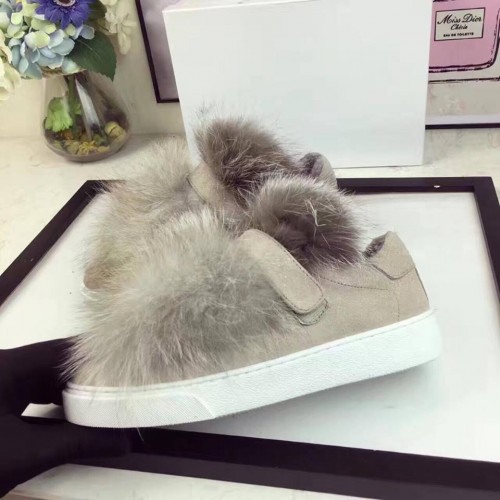 Moncler Lucie Fur Sneaker